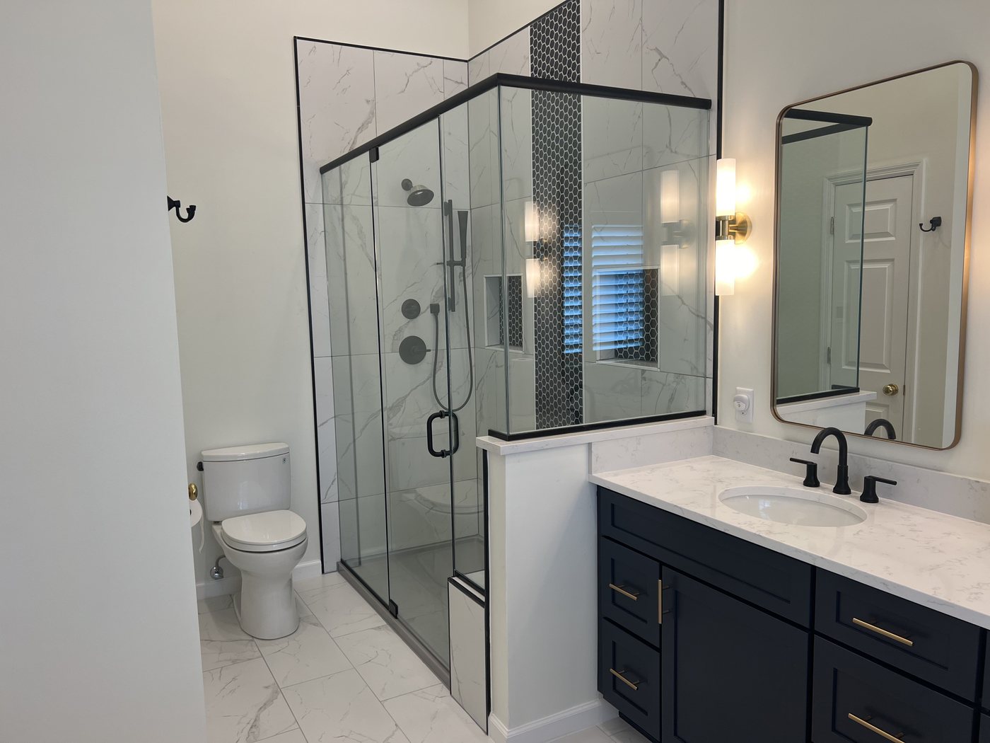 Modern bath remodel