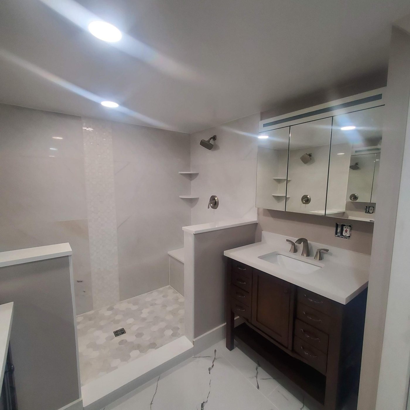 Shower tile remodel