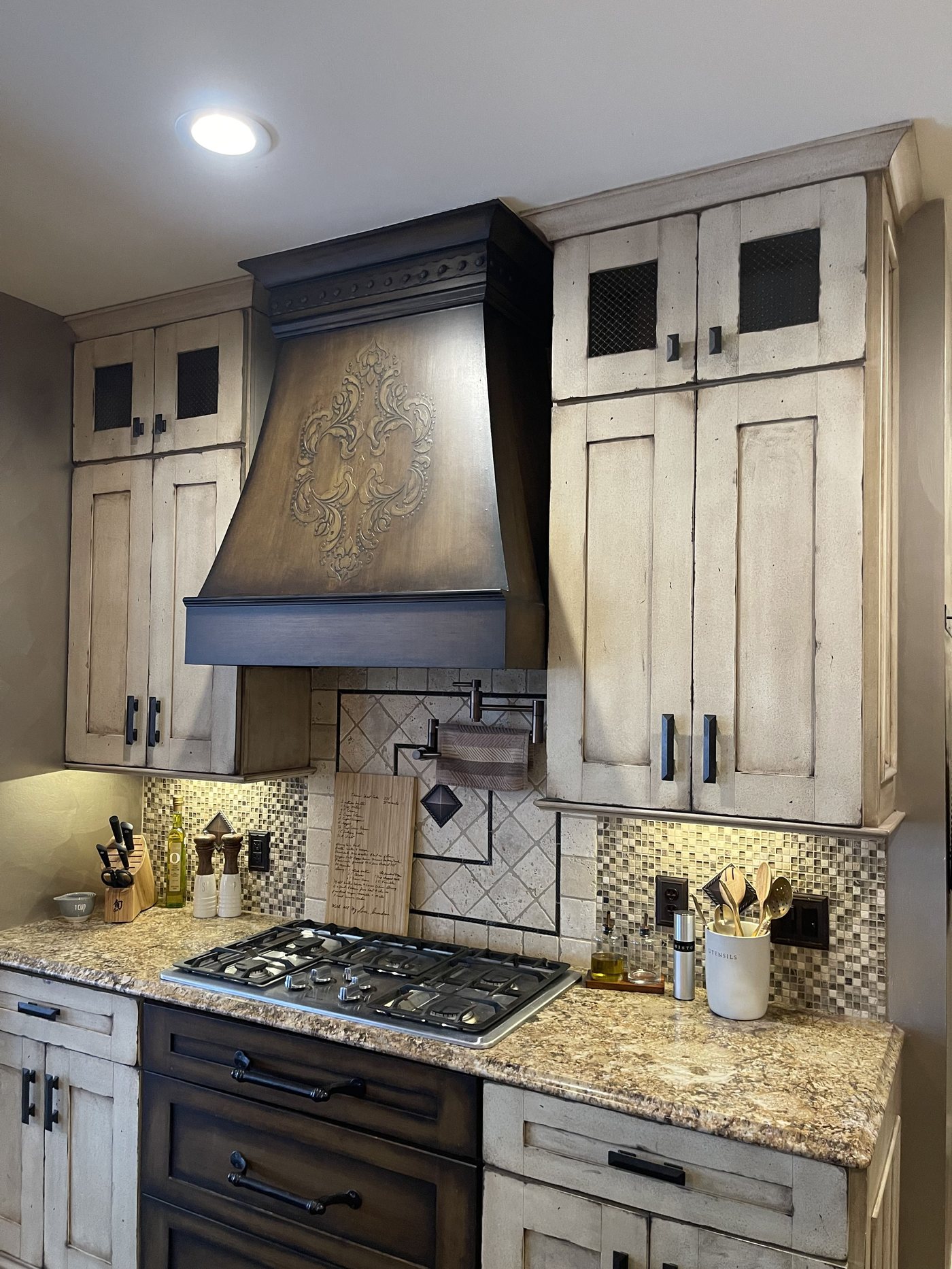 Finished kitchen counters